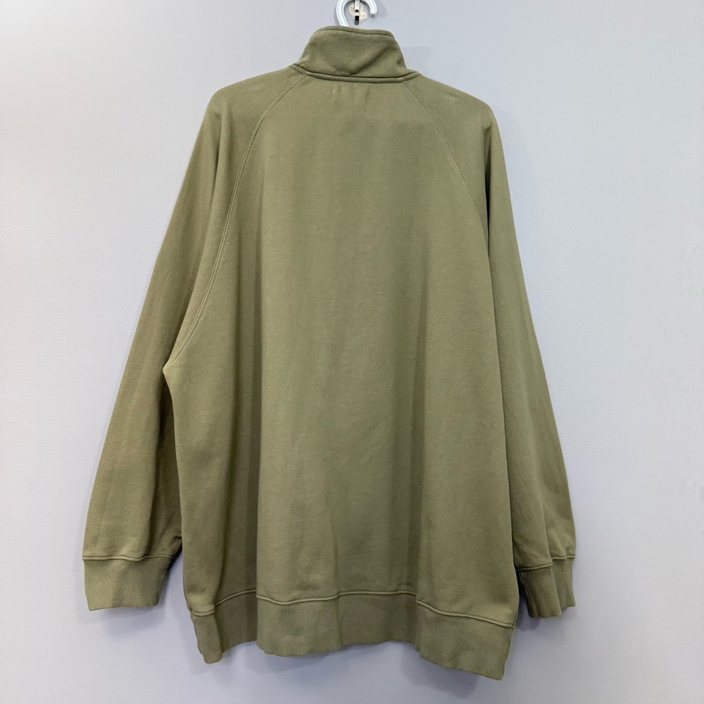 BRUNETTE THE LABEL - Not your boyfriend 1/2 zip sweater size L/XL in Olive - Picture 8 of 14